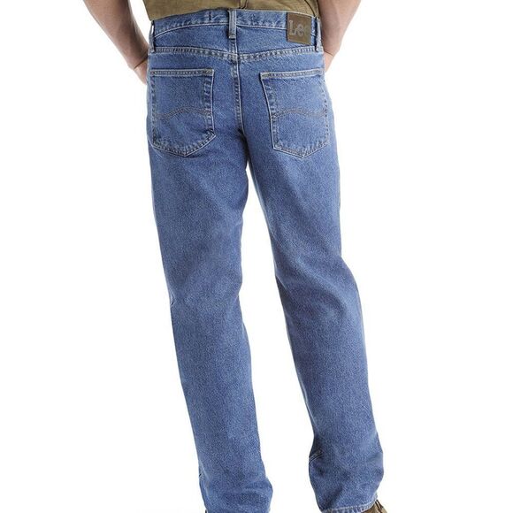 LEE Big & Tall Regular Fit‎ Straight Leg Denim Jeans Mens Size 52x30 Cotton NWT - Picture 5 of 11